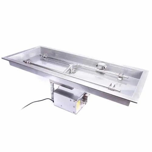 HPC Fire Rectangle Bowl Pan Fire Pit Insert FPPK36X14-H-FLEX-LP-STportable outdoor fire pit with lid