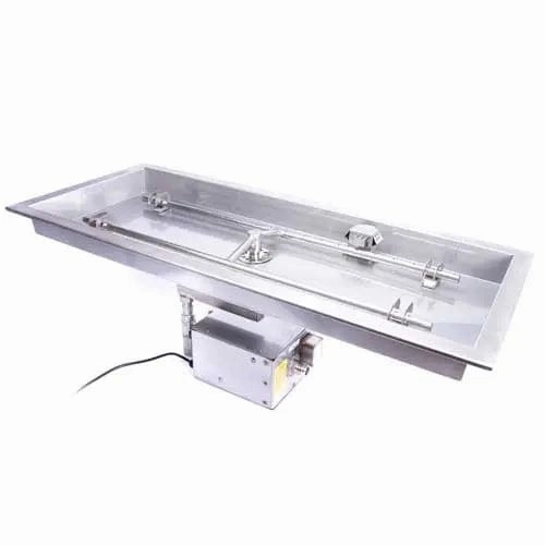 HPC Fire Rectangle H-Burner Bowl Pan FPPK24X12-H-FLEX-LP-STFireproof mat for under fire pit