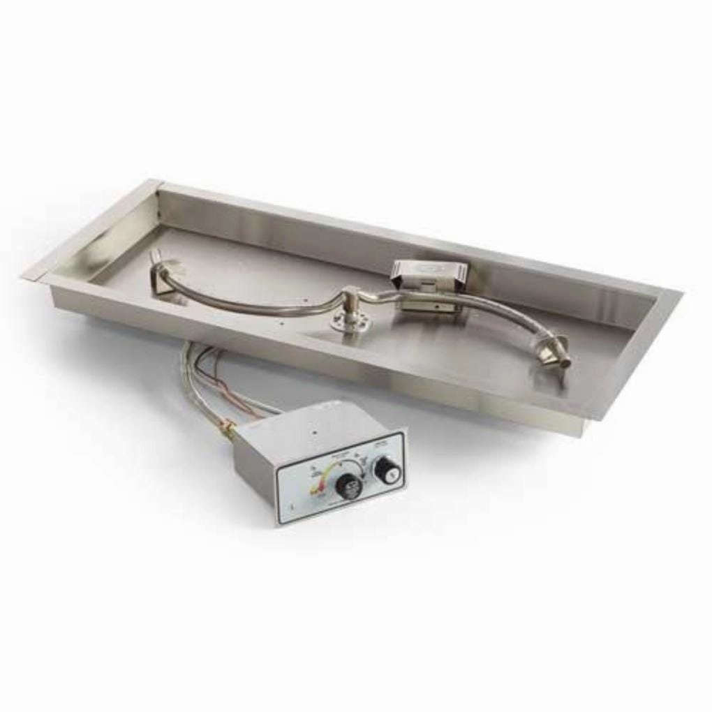 HPC Fire Rectangle S-Burner Bowl Pan Fire Pit Insert FPPK42X14-S-FLEX-STportable outdoor fire pit with lid