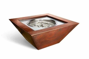 HPC Fire Sierra Smooth Copper Gas Fire Pit SIER36W-EIportable outdoor fire pit with lid