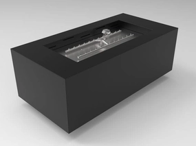 HPC Fire Tejas Rectangular Fire Pit Enclosure On/Off Electronic Ignition 120VACportable outdoor fire pit with lid