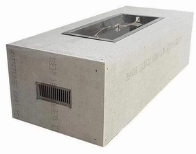 HPC Fire Unfinished Rectangular Fire Pit Enclosures U60X24-SFIREFPPKCEKportable outdoor fire pit with lid