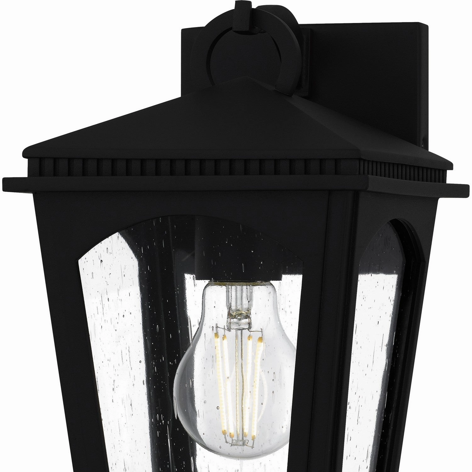 Huck One Light Outdoor Wall Lantern Earth Black