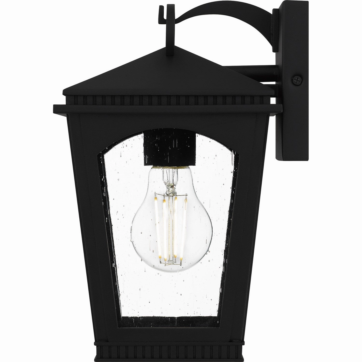 Huck One Light Outdoor Wall Lantern Earth Black