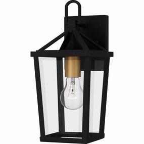 Hull One Light Outdoor Wall Mount Matte BlackOutdoor wall sconces with motion sensor