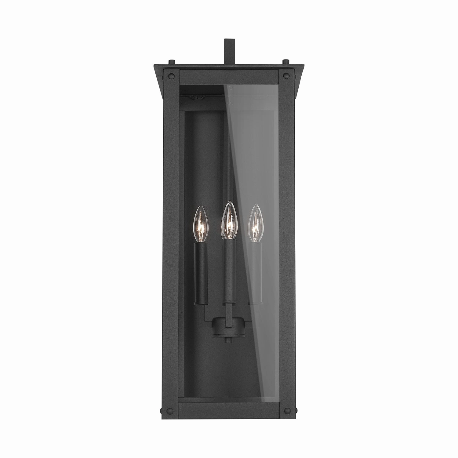 Hunt Four Light Wall Mount BlackOutdoor wall sconces with motion sensor