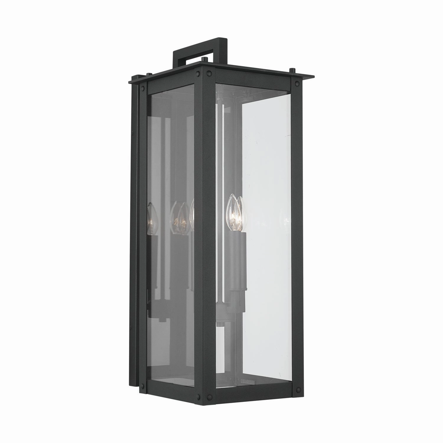 Hunt Four Light Wall Mount Black