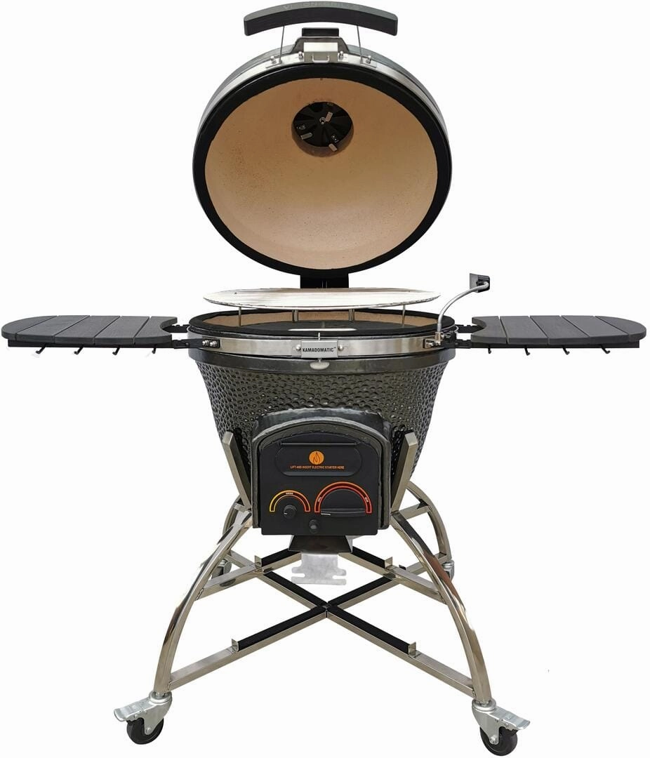 Icon Grills XD702 Maxis Gunmetal Kamado Charcoal Grill CGXD702GMAXIS