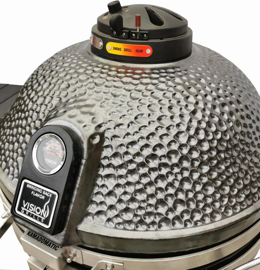 Icon Grills XD702 Maxis Gunmetal Kamado Charcoal Grill CGXD702GMAXIS