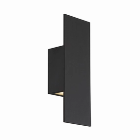 Icon LED Wall Light BlackOutdoor wall sconces with motion sensor