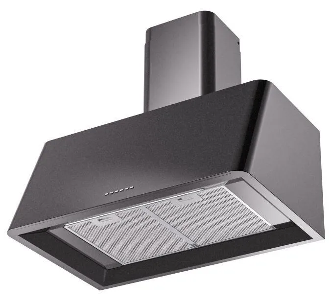 Ilve UAG30BK Nostalgie 30 Inch Glossy Black Wall Mount Range Hood