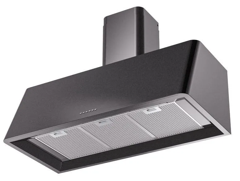 Ilve UAG40BK Nostalgie 40 Inch Glossy Black Wall Mount Range Hood