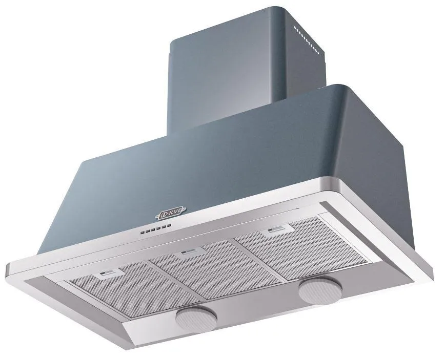 Ilve UAM100BG Majestic 40 Inch Blue Grey Wall Mount Range Hood