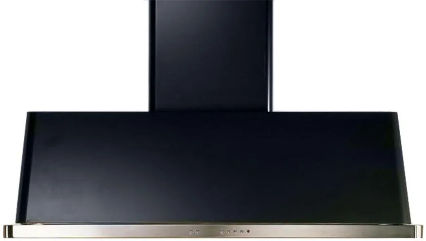 Ilve UAM150BK Majestic 60 Inch Glossy Black Wall Mount Range Hood