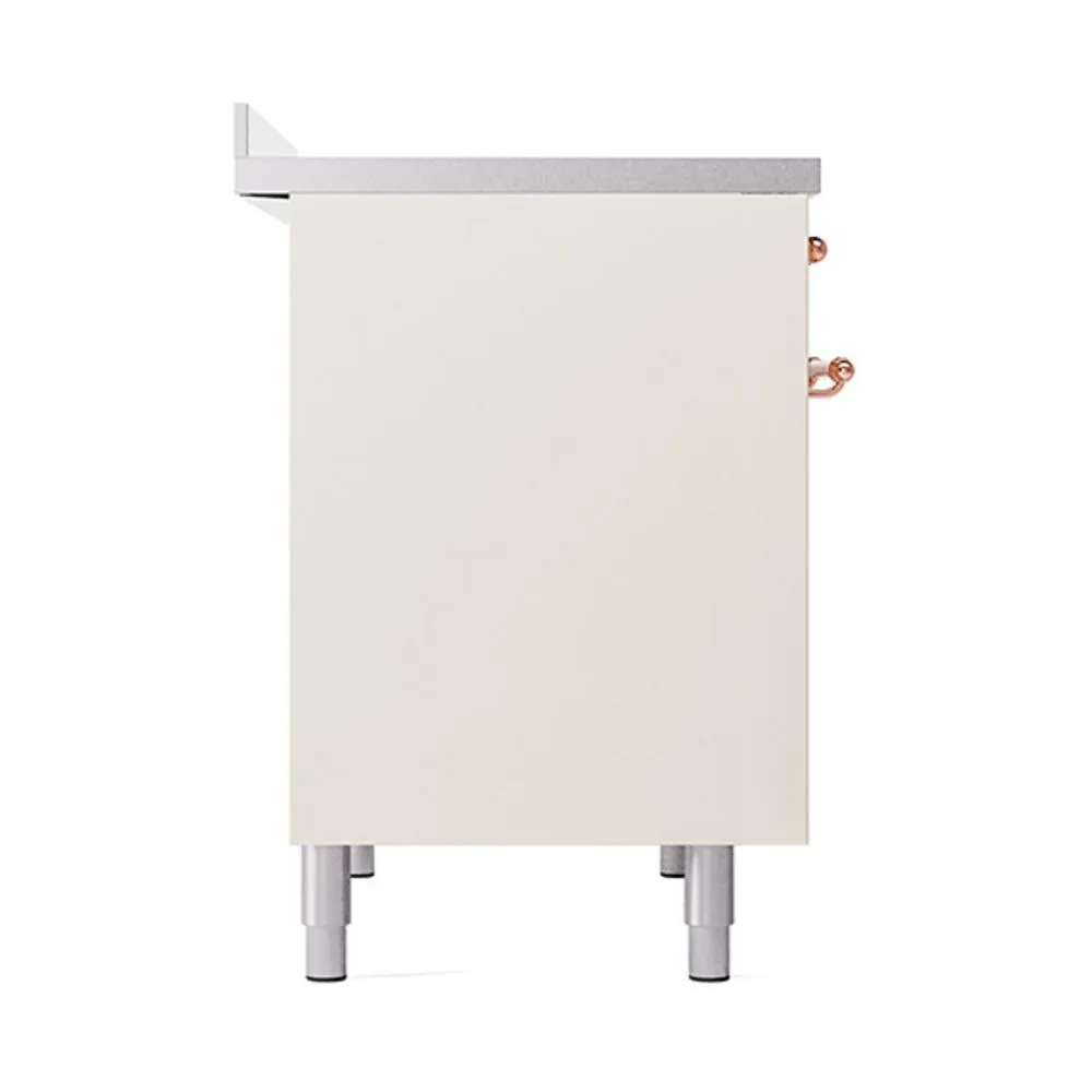 Ilve UNDI406QNMPAWP Ilve Undi406Qnmpawp Nostalgie Ii Noblesse 40" Induction Range (Solid Door, Antique White, Copper)