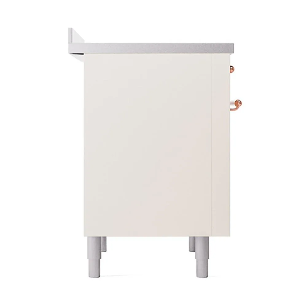 Ilve UNI366QNMPAWP Ilve Uni366Qnmpawp Nostalgie Ii Noblesse 36" Induction Range (Solid Door, Antique White, Copper)