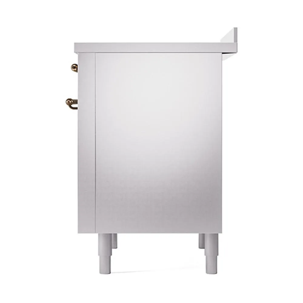 Ilve UNI366QNMPSSB Ilve Uni366Qnmpssb Nostalgie Ii Noblesse 36" Induction Range (Solid Door, Stainless Steel, Burnished)