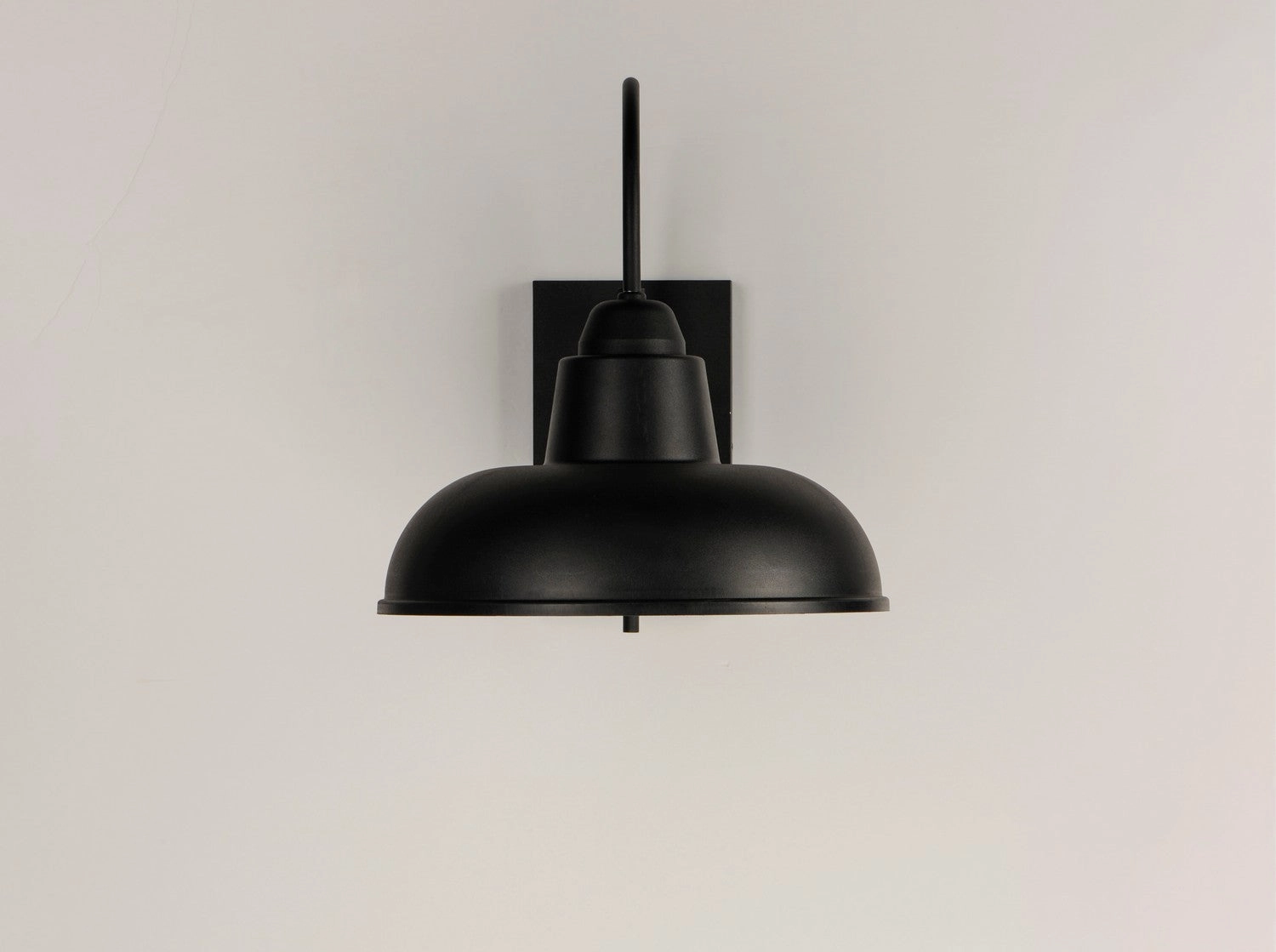 Industrial One Light Outdoor Wall Lantern Black