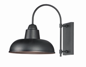 Industrial One Light Outdoor Wall Lantern BlackOutdoor wall sconces with motion sensor