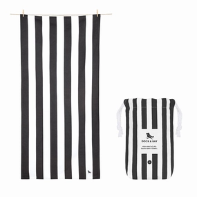 Dock & Bay Beach Towel Cabana Collection L 100% Recycled Kamari Charcoal Flash Deal Today