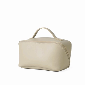 Large Capacity Travel Cosmetic Bag Beige Shop Save Big Mega Online Discount