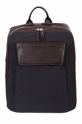 Scully Leather Berkeley Canvas Backpack Chocolate Steal the Deal Now Flash Deal Today