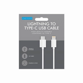 Hot Pick of the Day Zenso Lightning To Type C Usb Cable 1M