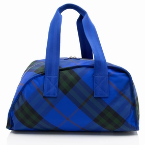 Shop the Best Deals Burberry Nylon Shield Check Duffle