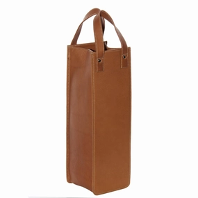 Piel Leather Single Wine Tote Special Surprise Sale Big Price Drop