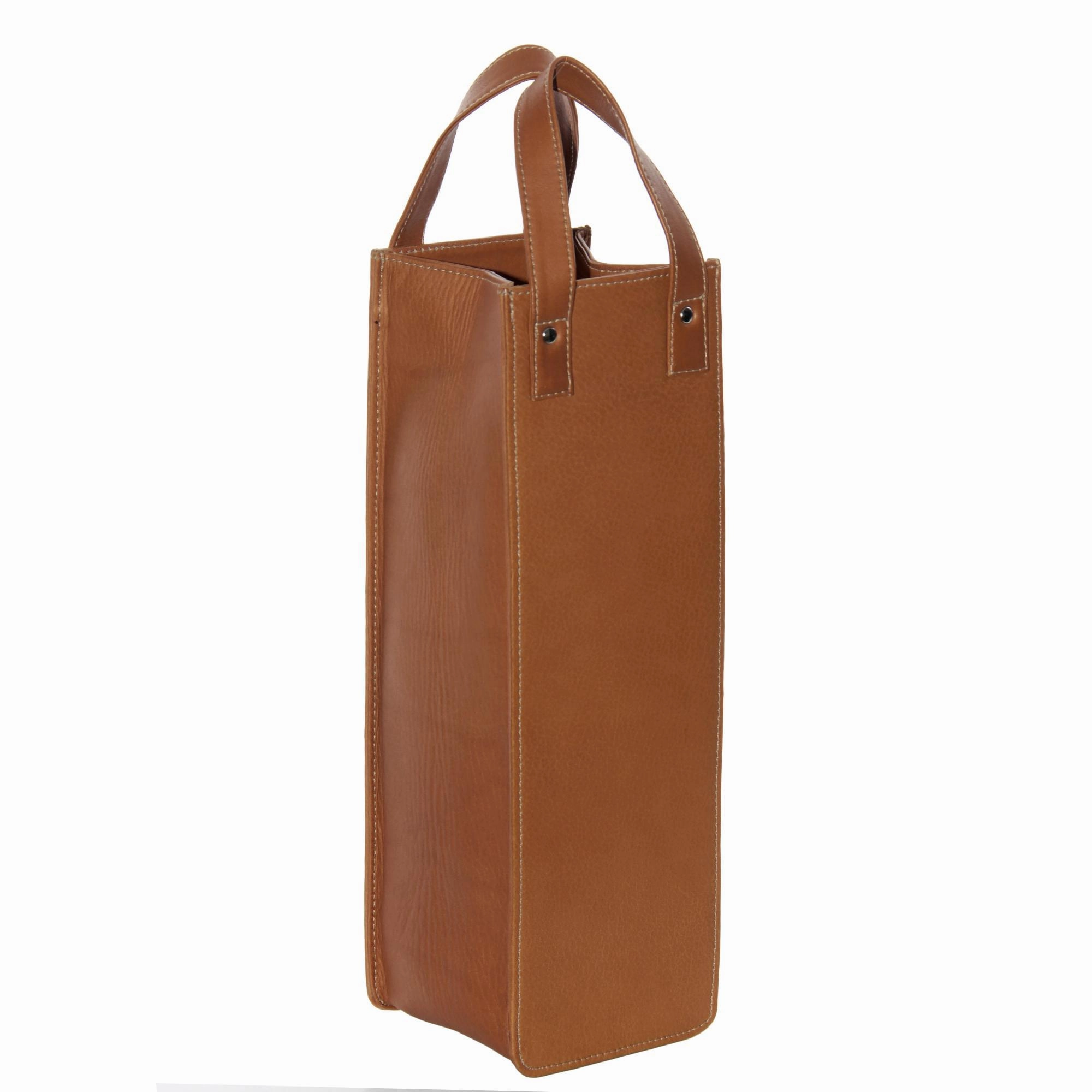 Piel Leather Single Wine Tote Special Surprise Sale Big Price Drop