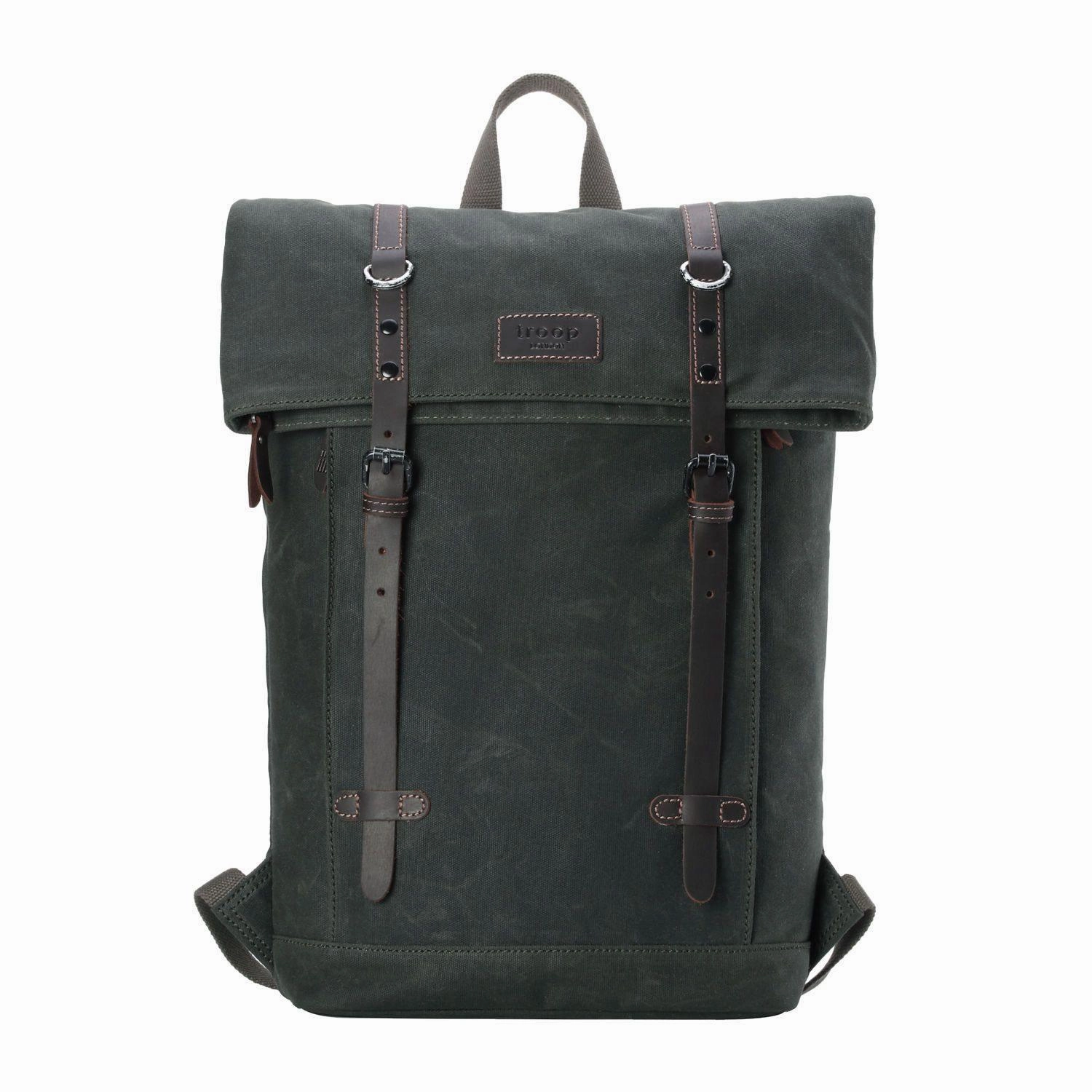 Mega Online Discount Sweet Deal Today Troop London Heritage Canvas 15" Laptop Backpack With Foldable Top
