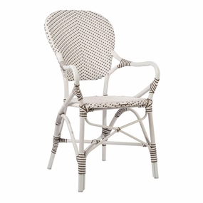 Isabell Armchair - AluRattan Outdoor - Stackableoutdoor patio dining furniture set