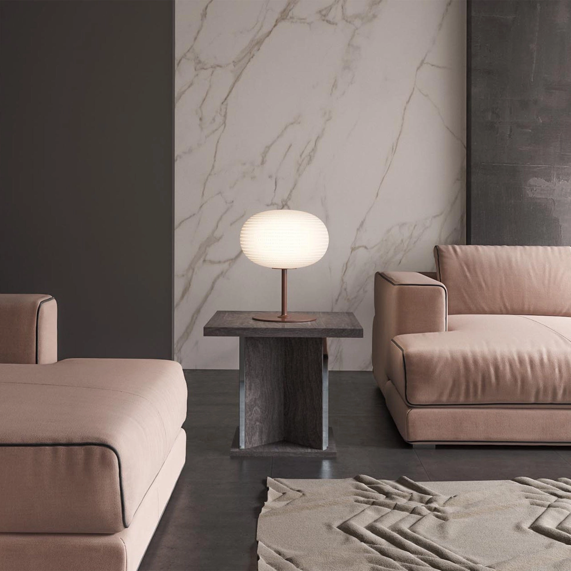 Isabella - Lamp Table In Grey Birch