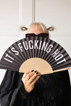 It's Fucking Hot Wooden Fanoutdoor garden decorative ornaments