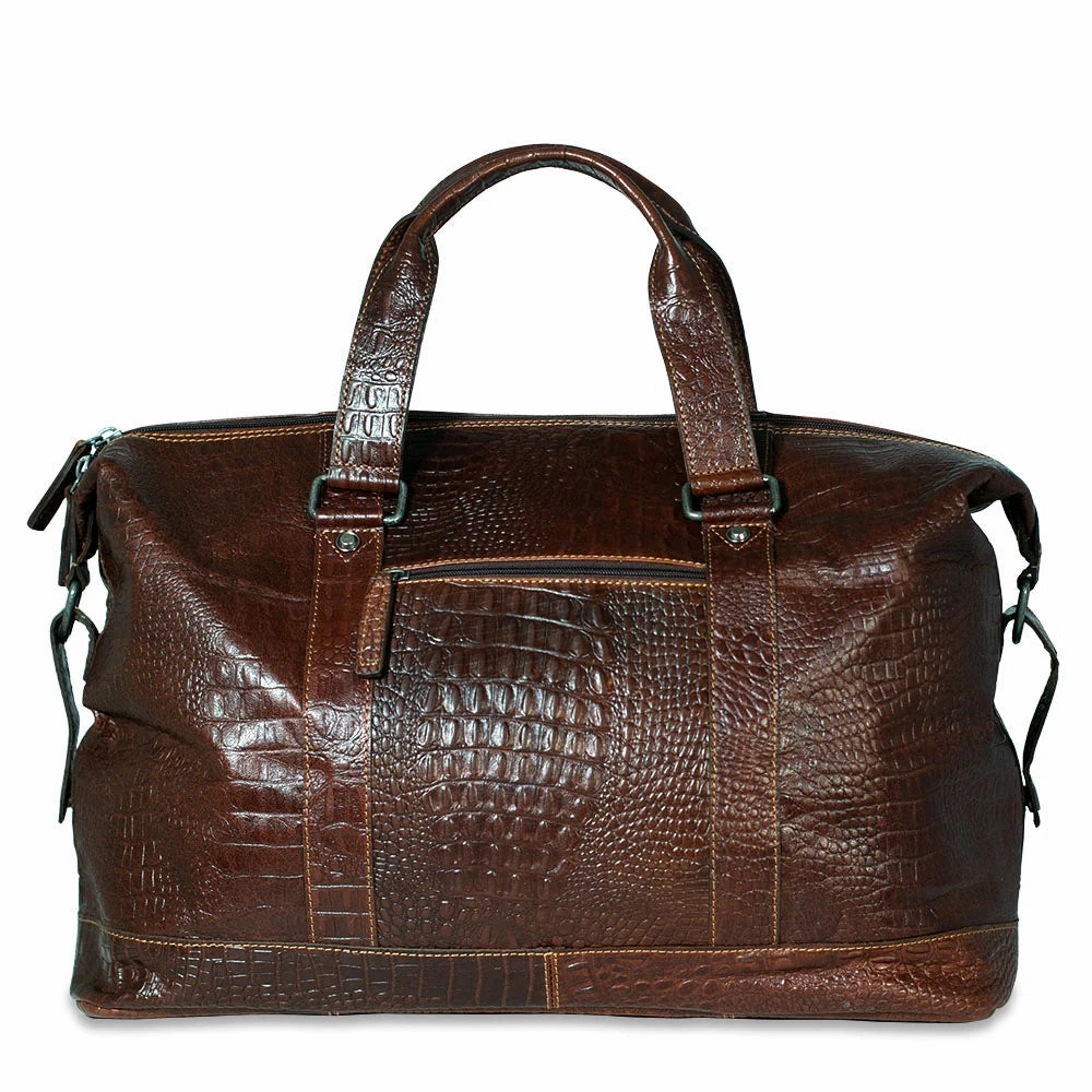 Daily Clearance Deal Jack Georges Hornback Croco Duffel Bag