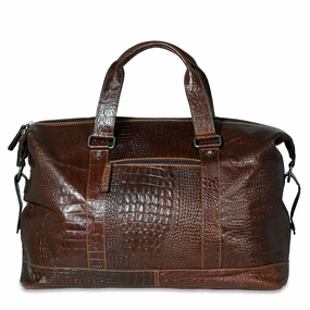 Daily Clearance Deal Jack Georges Hornback Croco Duffel Bag