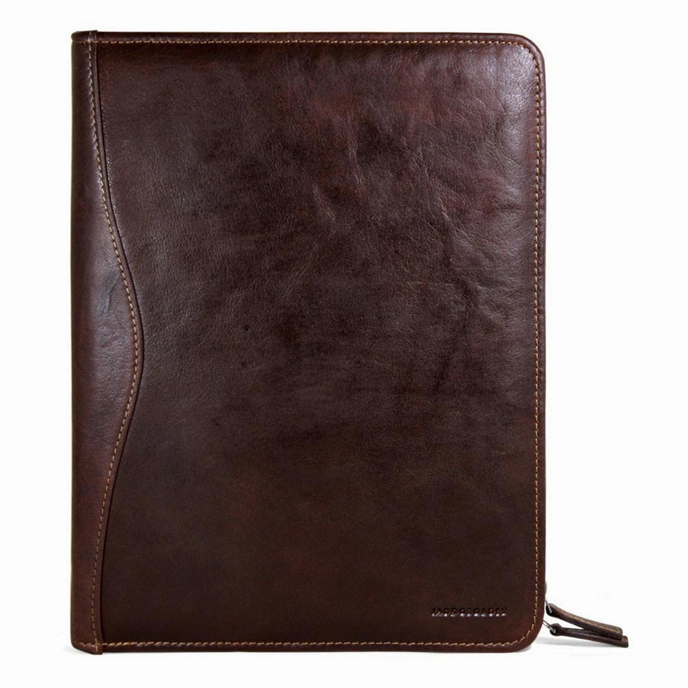 Jack Georges Voyager Collection Letter Size Zip Around Writing Pad Brown Grab Your Hot Pick