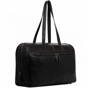 Jack Georges Voyager Uptown Leather Duffle Tote Bag Todays Special Savings Gift Sale Event