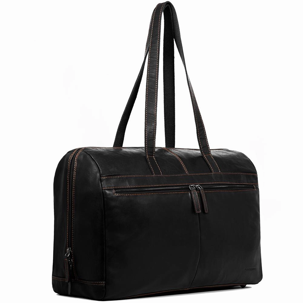 Jack Georges Voyager Uptown Leather Duffle Tote Bag Todays Special Savings Gift Sale Event