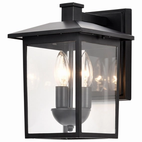 Jamesport Three Light Outdoor Wall Lantern Matte BlackOutdoor wall sconces with motion sensor