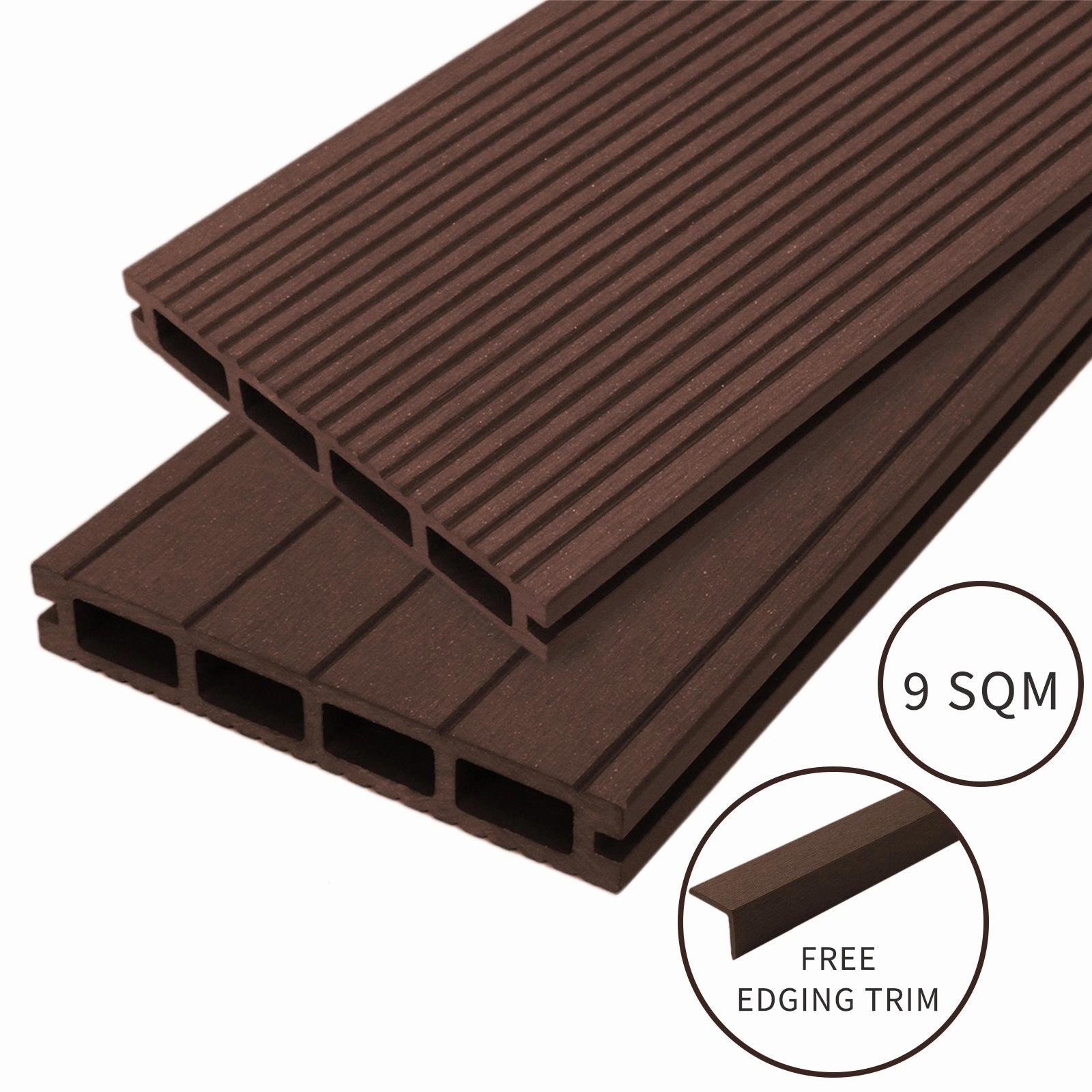 Jard Composite Decking - 9 SQM - Conker Brown