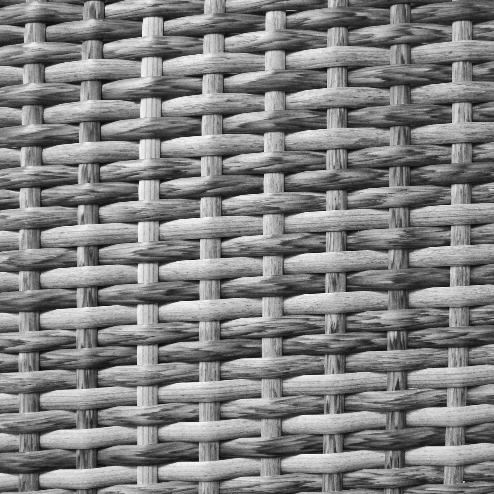 Jard Rattan Bistro Set Light Grey
