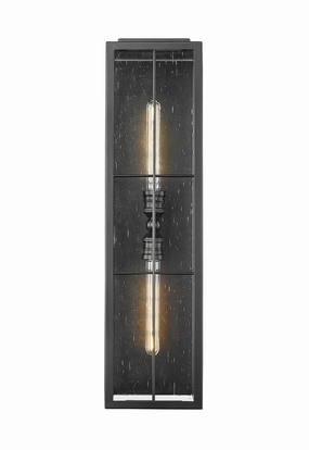 Jaxson Two Light Outdoor Wall Sconce Powder Coated BlackOutdoor wall sconces with motion sensor