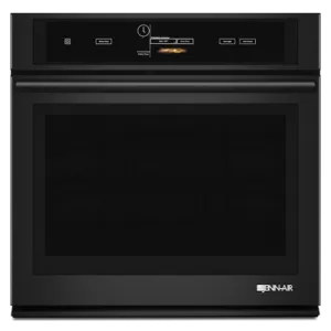 Jennair JJW3430DB Black Floating Glass 30" Single Wall Oven With V2 Vertical Dual-Fan Convection System