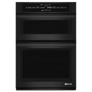 Jennair JMW3430DB Black Floating Glass 30" Microwave/Wall Oven With V2 Vertical Dual-Fan Convection System