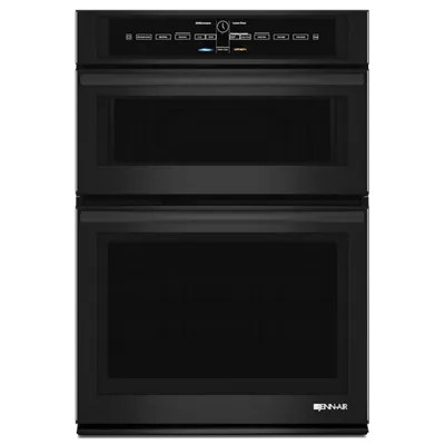 Jennair JMW3430DB Black Floating Glass 30" Microwave/Wall Oven With V2 Vertical Dual-Fan Convection System