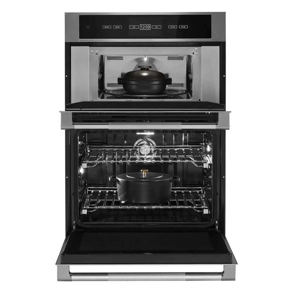 Jennair JMW3430LL Rise&#8482; 30" Combination Microwave/Wall Oven With V2&#8482; Vertical Dual-Fan Convection