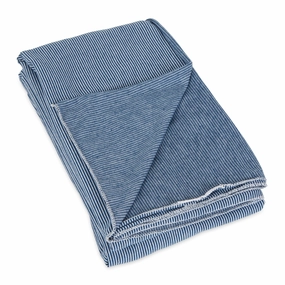 Jersey Stripe - Blanket Scarf - Navy Stripe Clearance Event Today