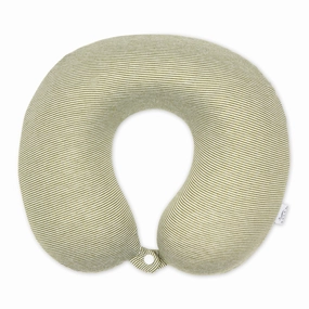 Jersey Stripe - Memory Foam Neck Pillow - Olive Stripe Flash Discount Today Shop Grab Offer