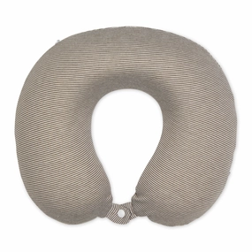 Biggest Savings Now Jersey Stripe - Memory Foam Neck Pillow - Taupe Stripe